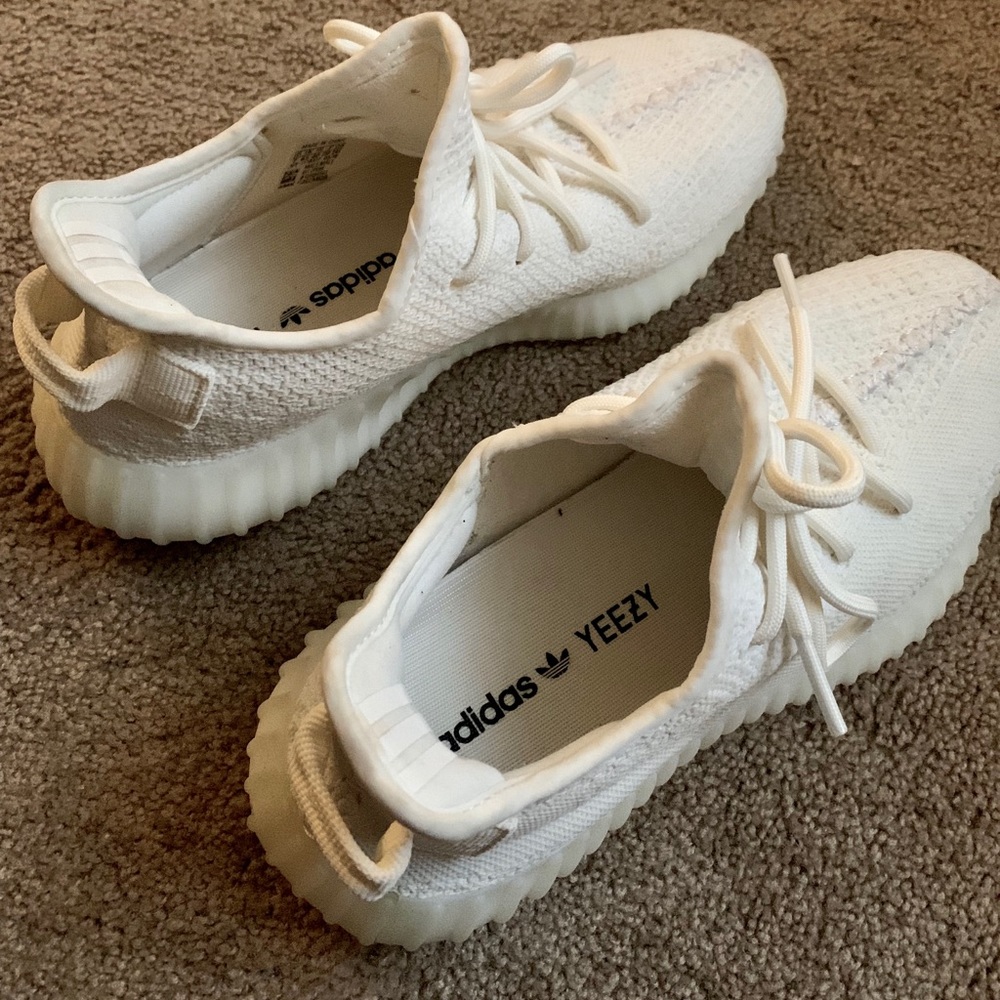 White US size 7 Yeezy Boost 350